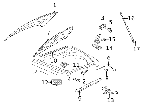 Hood & Components for 2009 Mitsubishi Raider #0