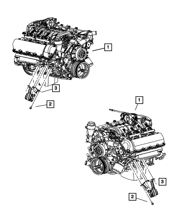 4854564AB - Engine Mounting: Engine Mounting Bracket And Insulator, Left for Mopar Image
