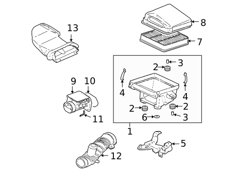 Air Intake for 2006 Mitsubishi Lancer #0