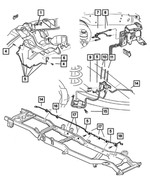 52009689AD - : Brake Hose, Left for Mopar Image