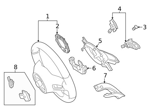 Air Bag Components for 2021 Mercedes-Benz C63 AMG #6