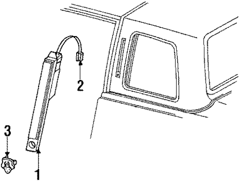 Exterior Lamps for 1987 Oldsmobile 98 #0