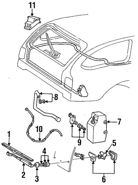 Wipers for 1992 Ford Taurus #0