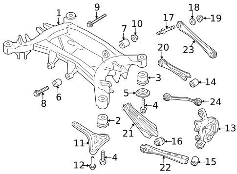 Rear Suspension for 2014 BMW X3 #0