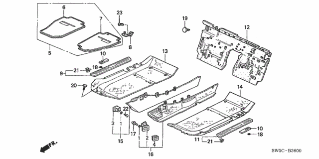 Floor Mat for 2004 Acura NSX #0