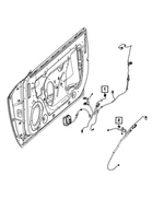 68613162AE - : Front Door Wiring, Left for Mopar Image