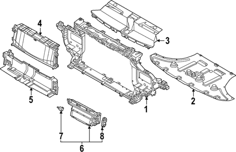 Radiator Support for 2025 Kia EV6 #0