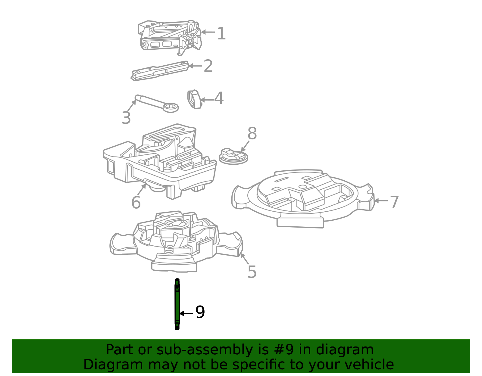 Spare Tire Stud 11548879 GM | GMPartsDirect.com