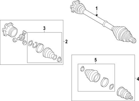 Axle Shafts & Joints for 2021 Audi RS7 Sportback #0