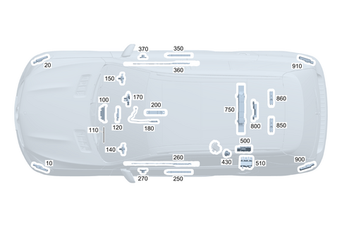Antenna, Antenna Amplifier and Wiring Harnesses for 2025 Mercedes-Benz EQE AMG SUV #0