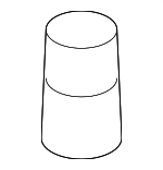 90364SG0004 - Suspension: Top Nut for Honda: Accord, Accord Crosstour, Civic, Civic del Sol, Clarity, CR-V, CR-Z, Crosstour, Fit, Insight, Odyssey, Prelude, S2000 Image