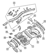 55137229AF - Body Sheet Metal Except Doors: Floor Pan for Mopar Image