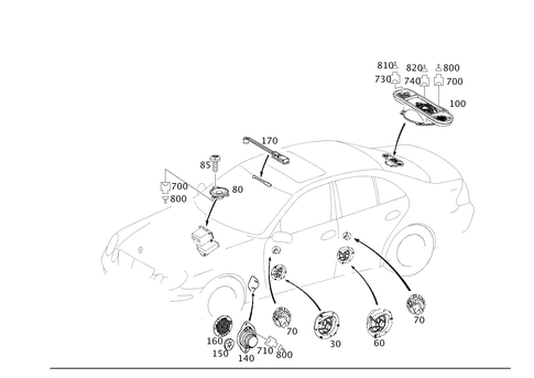 Loudspeaker for 2009 Mercedes-Benz E320 #0