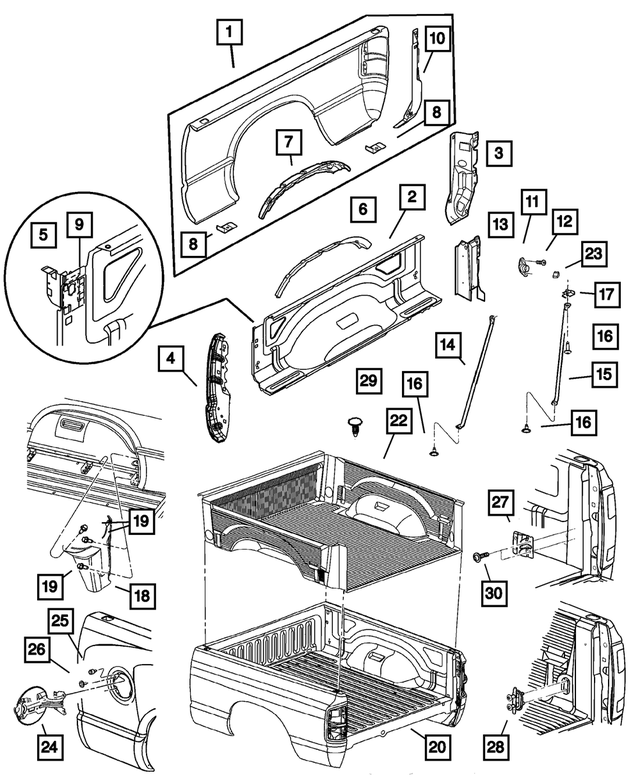 « 55359892AA – Body Sheet Metal Except Doors : Longeron Bride, Côté Droit pour Mopar Image »