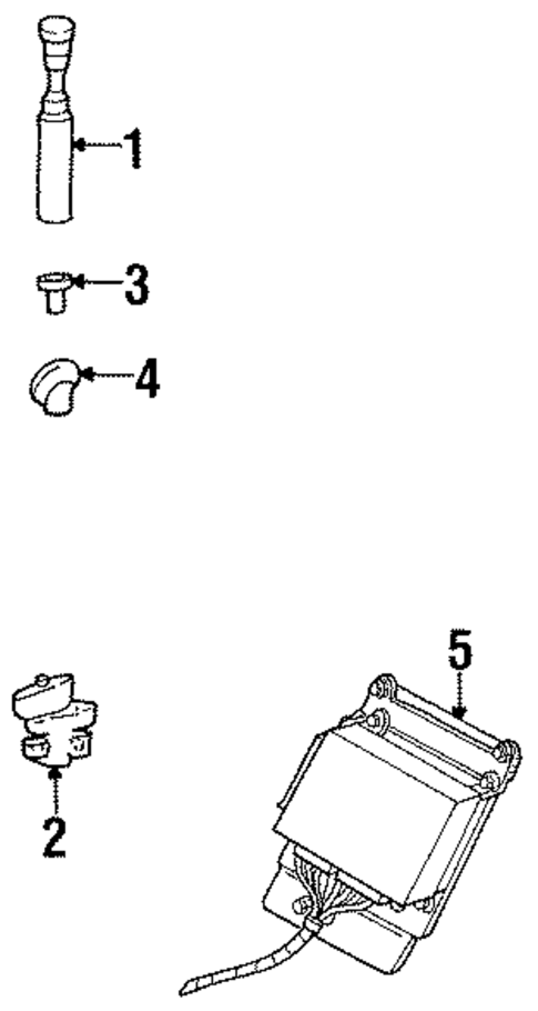 Antenna & Radio for 1997 Ford Taurus #1