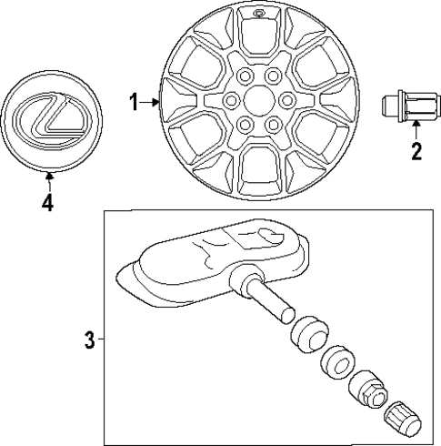 Wheels for 2025 Lexus GX550 #0