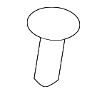 LR132827 - Body: Front Molding Screw for Land Rover: Defender 110, Defender 130, Defender 90 Image