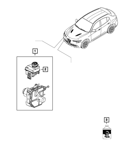 Brake Master Cylinder for 2019 Alfa Romeo Stelvio #0