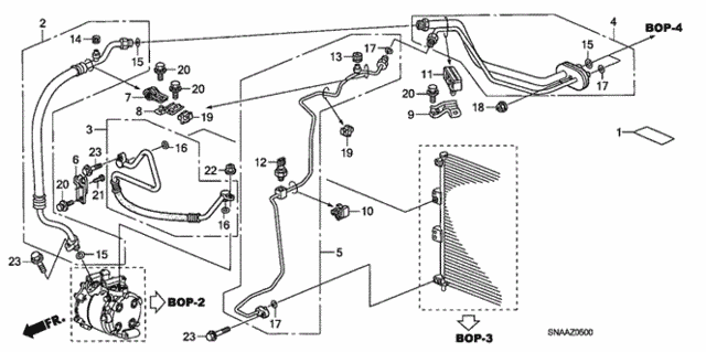 A/C Air Conditioner (Hoses - Pipes) for 2009 Honda Civic #0
