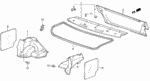 90666SA7003ZN - Interior/Bumper: CLIP, TRIM (5MM) *B49L* (FAIR BLUE) for Honda Image