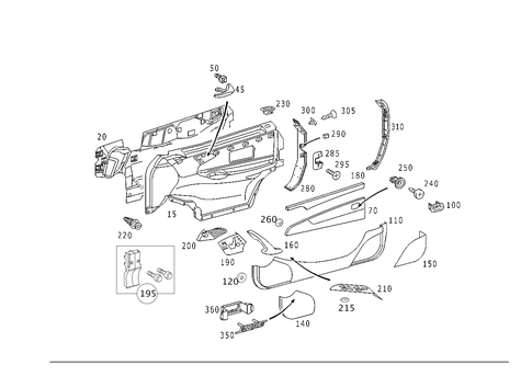 Door Paneling for 2006 Mercedes-Benz CL500 #0