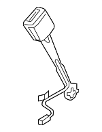 80A857755AMNB - : Buckle End for Audi: Q5, Q5 PHEV, Q5 Sportback, SQ5, SQ5 Sportback Image
