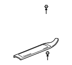 84211S9VA02ZB - Body: Carpet Retainer for Honda: Pilot Image