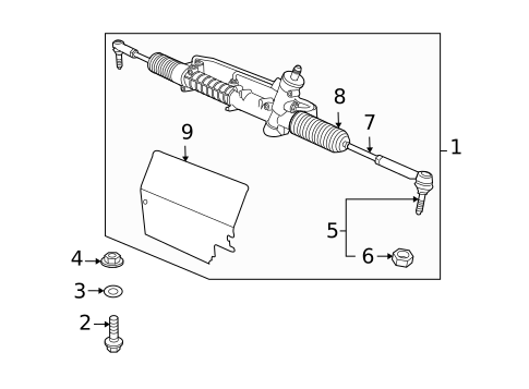 Steering Gear & Linkage for 2010 Saab 9-3X #0