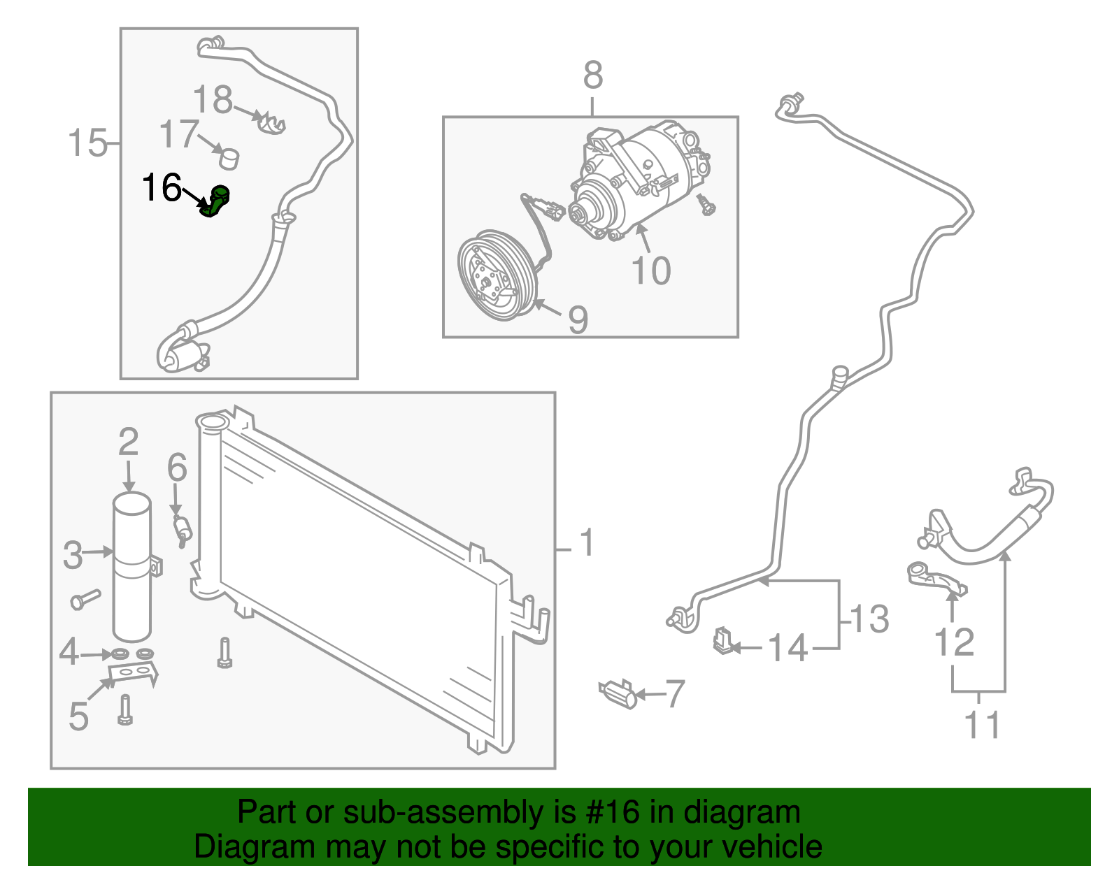 Return Line Assembly Bracket - Nissan (92553-CD000)