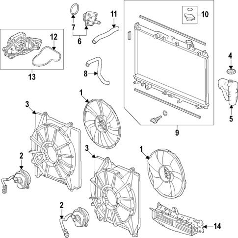 Cooling System for 2025 Acura MDX #0