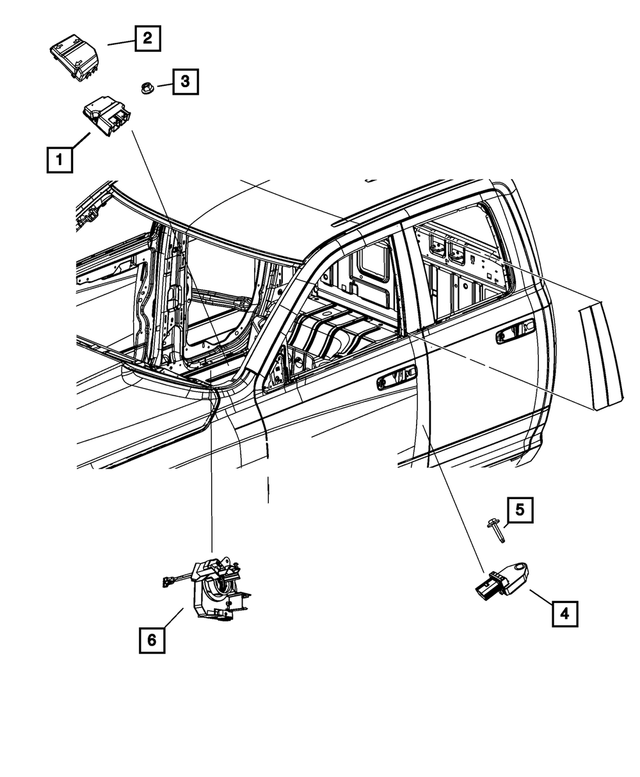 68346749AB - Restraints: Air Bag Control Module for Mopar Image image