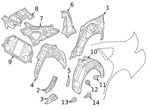 Inner Structure for 2011 INFINITI M37 #0