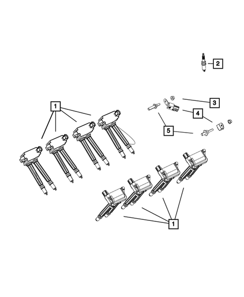 Ignition - Spark Plugs, Cables, Coils, and Glow Plugs for 2018 Jeep Grand Cherokee #2