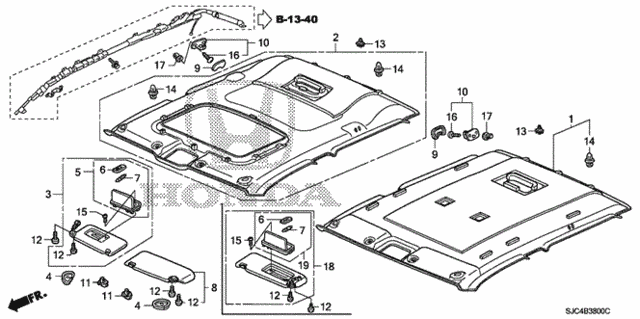 Roof Lining for 2011 Honda Ridgeline #0