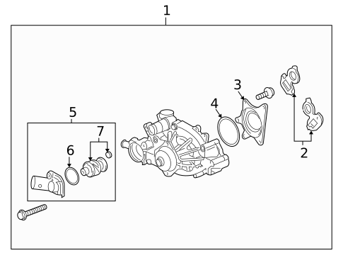 Water Pump for 2005 Pontiac GTO #0