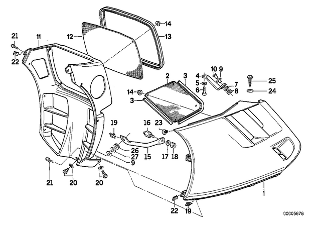 46632308313 - : Trim Panel Prime Coated Left for BMW-Motorrad Image