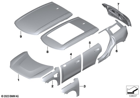 Outer Panels for 2024 Mini Countryman SE ALL4 #0