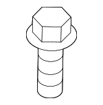 9011906A07 - Body: Upper Retainer Bolt for Lexus: ES250, ES300h, ES350, NX250, NX350, NX350h, NX450h+, RC F, RC200t, RC300, RC350, UX200, UX250h, UX300h Image