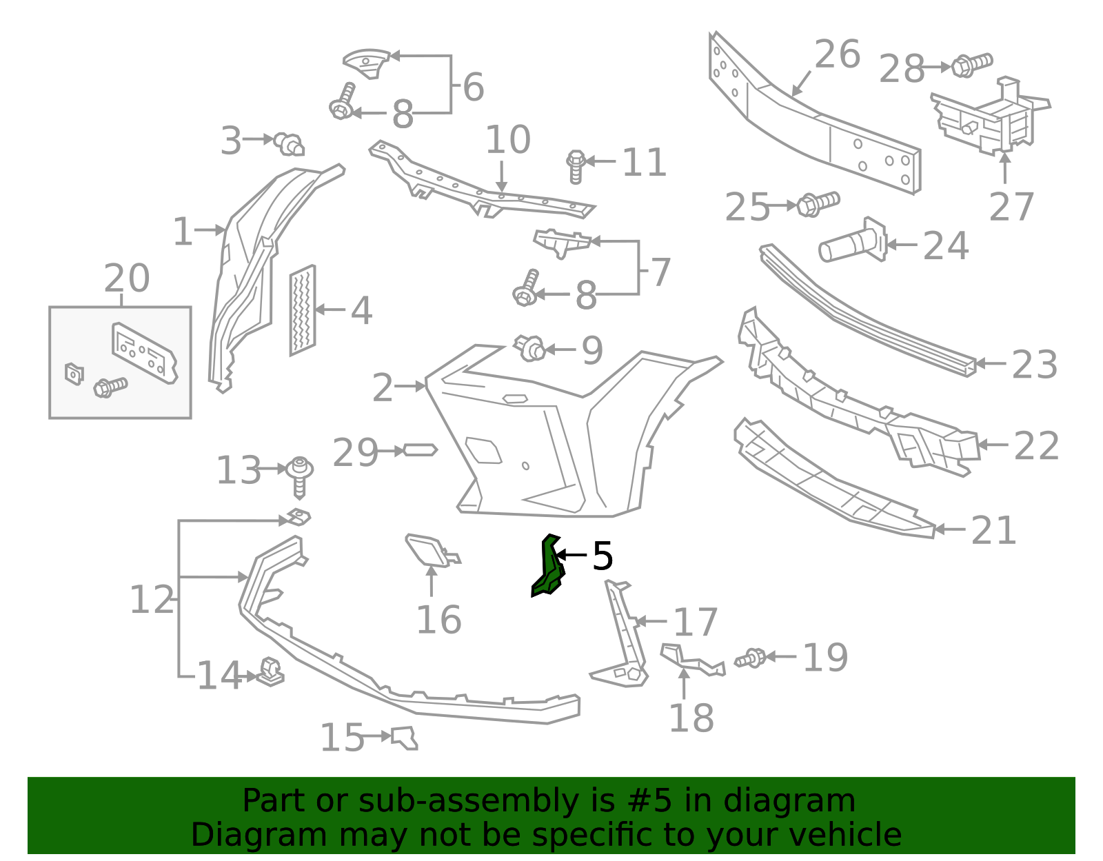 16563-24020 - Bumper Side Lower Seal 2019-2025 Lexus | Longo
