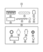 5037827AA - 8.4L Gas; Engine: Cylinder Head Cover Gasket, Left for Mopar Image image