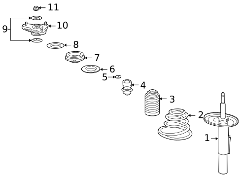 Struts & Components for 1999 Porsche 911 #1