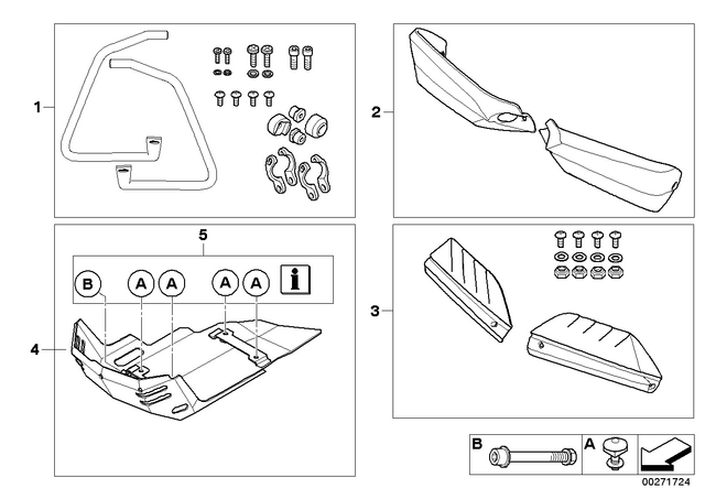 71607702951 - : Engine Guard, Aluminum, Large for BMW-Motorrad Image
