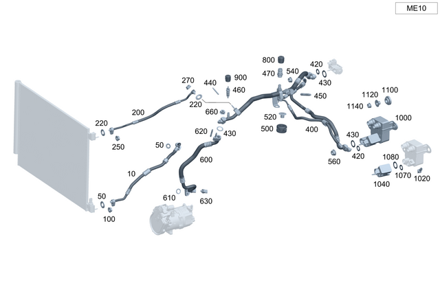 2328304400 - : Refrigerant Line for Mercedes-Benz Image