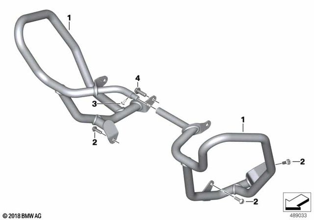 11847921895 - : Left Engine Protection Bar for BMW-Motorrad Image