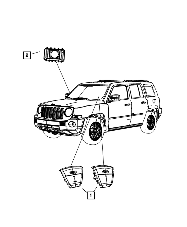 68092089AB - Restraints: Passenger Air Bag for Mopar Image