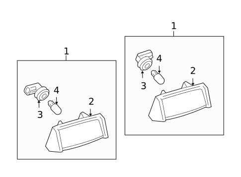 License Lamps for 2004 Lexus RX330 #0