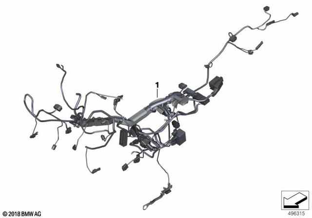 61115B51123 - : Main Wiring Harness for BMW-Motorrad Image