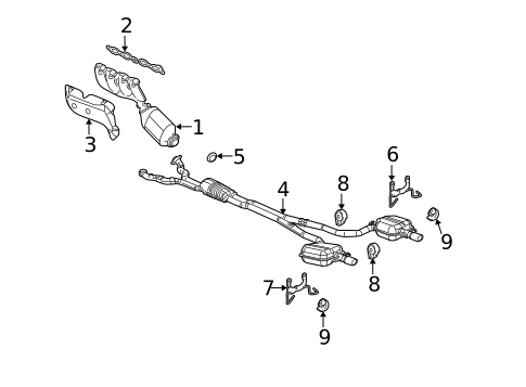 Exhaust Components for 2006 Cadillac STS #0
