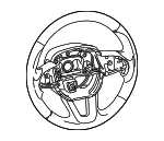 6AD81DX9AA - Steering: Steering Wheel for Dodge: Challenger, Charger, Durango Image