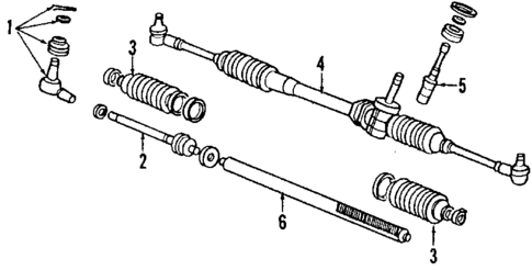 Steering Gear & Linkage for 1992 Mitsubishi Eclipse #3